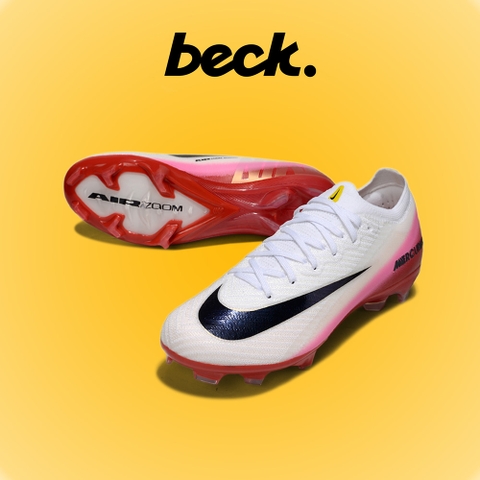 Giày Bóng Đá Trẻ Em Nike Mercurial Vapor 16 Elite 2025 Trắng Đế Hồng Đỏ Cổ Lửng FG