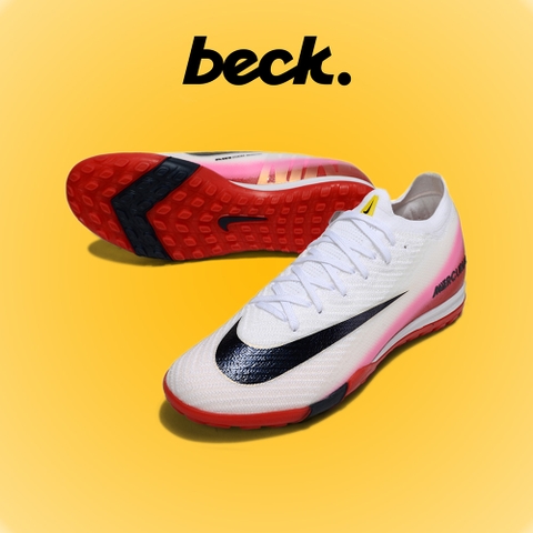 Giày Bóng Đá Trẻ Em Nike Mercurial Vapor 16 Elite 2025 Trắng Đế Hồng Đỏ Cổ Lửng TF