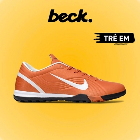 Giày Bóng Đá Trẻ Em Nike Mercurial Vapor 1 Cam Vạch Trắng Đế Đệm TF