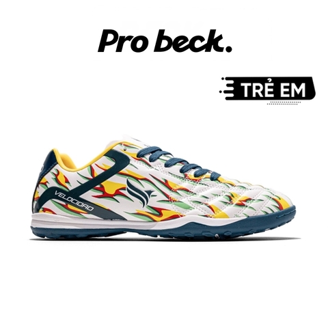 Giày Bóng Đá Trẻ Em Kamito Velocidad Attack Trắng Xanh Ngọc TF