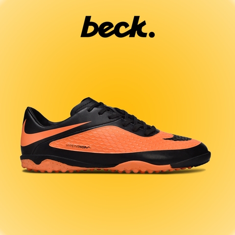 Giày Bóng Đá Nike Hypervenom Phelon Cam Đen TF