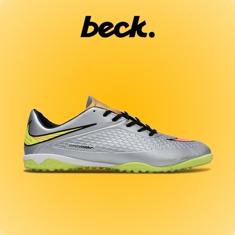 Giày Bóng Đá Nike Hypervenom Phelon Neymar Bạc TF