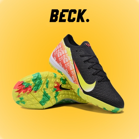 Giày Bóng Đá Nike Mercurial Vapor 16 Elite V1 Vini Fly Đen Gót Vàng Xanh Cổ Lửng TF
