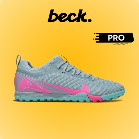 Giày Bóng Đá Nike Mercurial Vapor 16 Pro 2025 Xanh Xám Vạch Hồng Cổ Lửng HQ TF