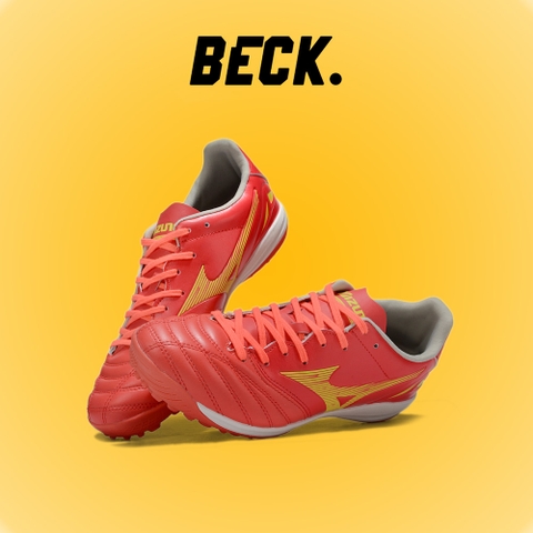 Giày Bóng Đá Mizuno Neo 4 Pro Đế Đệm Đỏ Vàng TF