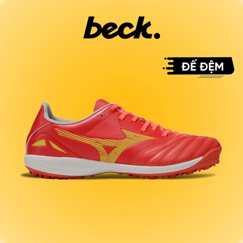 Giày Bóng Đá Mizuno Neo 4 Pro Đế Đệm Đỏ Vàng TF