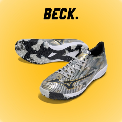 Giày Bóng Đá Mizuno Alpha 2 Elite Bạc Đen TF