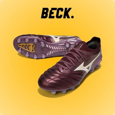 Giày Bóng Đá Mizuno Neo 4 Elite Nâu Vạch Trắng Lưỡi Gà Liền FG