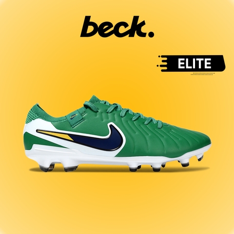 Giày Bóng Đá Nike Tiempo Legend 10 Elite Xanh Lá Vạch Đen Lưỡi Gà Liền FG