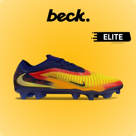 Giày Bóng Đá Nike Phantom 6 Elite Erling Haaland Navy Vàng Cam Cổ Lửng HQ FG