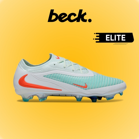 Giày Bóng Đá Nike Phantom 6 Elite Xanh Ngọc Vạch Đỏ Cổ Lửng HQ FG