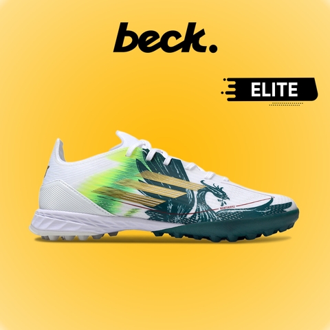 Giày Bóng Đá Adidas F50 Elite Mohamed Salah Trắng Xanh Lá HQ TF
