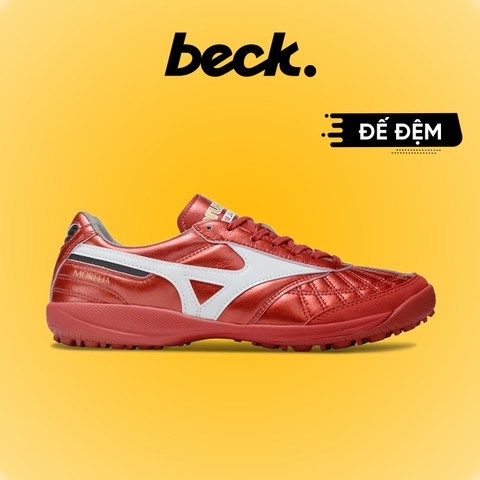 Giày Bóng Đá Mizuno Morelia Sala Japan M8 Đế Đệm Đỏ Ruby TF