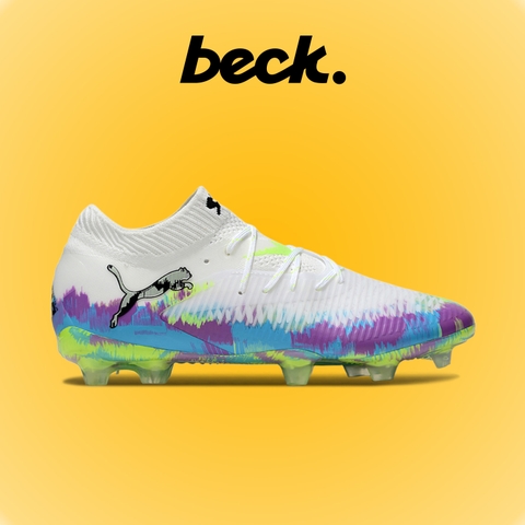 Giày Bóng Đá Puma Future 8 Ultimate Trắng Đế Xanh Tím Loang FG