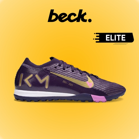 Giày Bóng Đá Nike Mercurial Vapor 16 Elite Mbappe Tím Vàng Gold Cổ Lửng TF