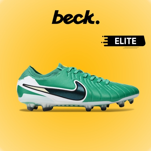 Giày Bóng Đá Nike Tiempo Legend 10 Elite Xanh Lá Vạch Đen Lưỡi Gà Liền HQ FG