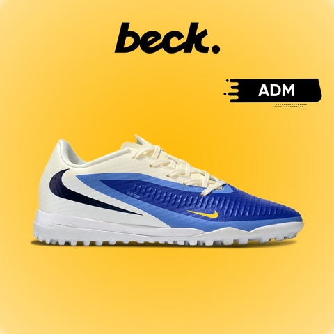 Giày Bóng Đá Nike Phantom 6 Academy Xanh Biển Trắng Đế Đệm TF