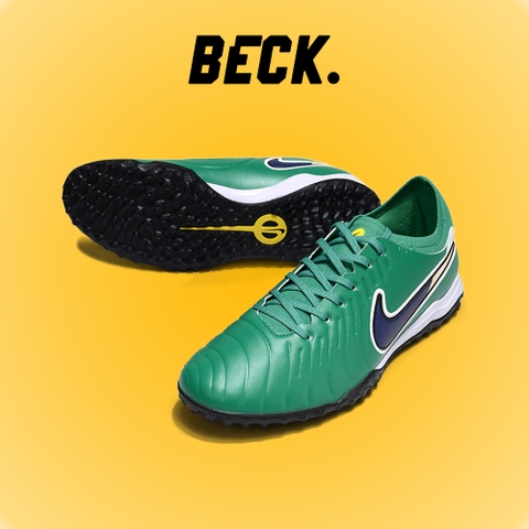 Giày Bóng Đá Nike Tiempo Legend 10 Pro Xanh Lá Đậm Lưỡi Gà Liền HQ TF