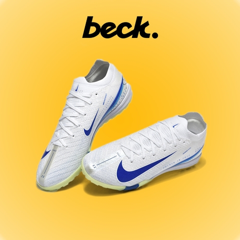 Giày Bóng Đá Nike Mercurial Vapor 16 Elite V1 SK Trắng Vạch Xanh Biển Cổ Lửng TF