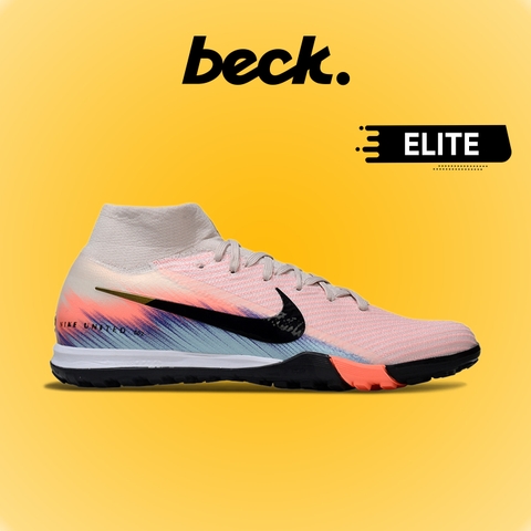 Giày Bóng Đá Nike Mercurial Superfly 10 Elite United Cam Nhạt Xanh Biển Cổ Cao TF