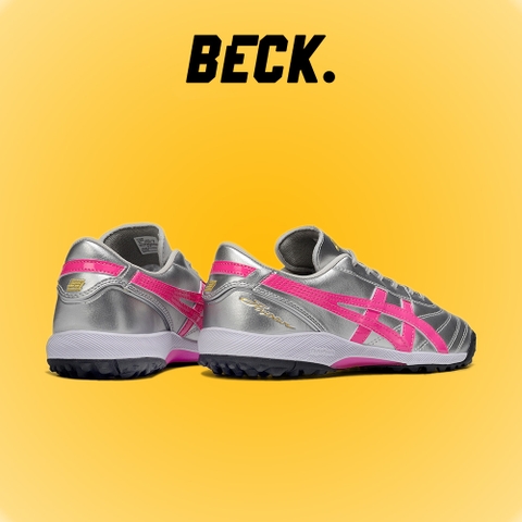 Giày Bóng Đá Asics C3 Bạc Vạch Hồng TF