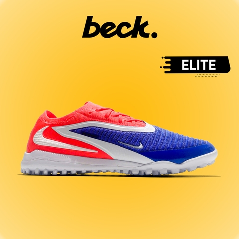Giày Bóng Đá Nike Phantom 6 Elite Xanh Biển Gót Đỏ Cổ Lửng HQ TF