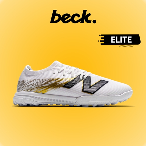 Giày Bóng Đá New Balance Furon V8 Elite Trắng Vàng TF