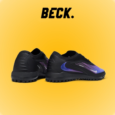 Giày Bóng Đá Nike Phantom 6 Elite Đen Sọc Xanh Tím Cổ Lửng HQ.1 TF