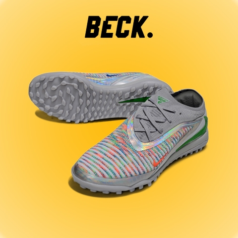 Giày Bóng Đá Nike Phantom 6 Elite Xám Xanh Đỏ HQ.1 TF