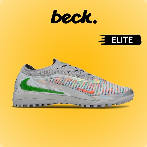 Giày Bóng Đá Nike Phantom 6 Elite Xám Xanh Đỏ HQ.1 TF
