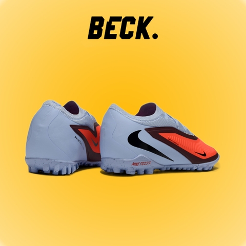 Giày Bóng Đá Trẻ Em Nike Phantom 6 Pro Đỏ Xám Cổ Lửng TF