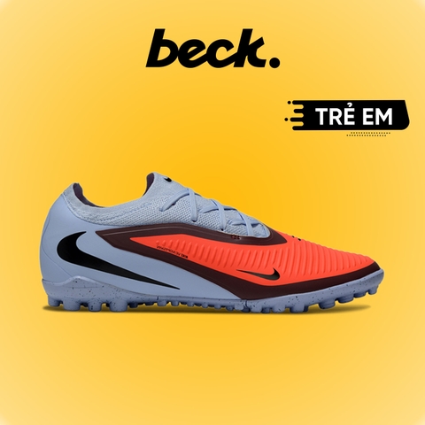Giày Bóng Đá Trẻ Em Nike Phantom 6 Pro Đỏ Xám Cổ Lửng TF