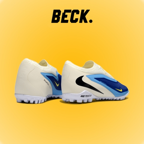 Giày Bóng Đá Nike Phantom 6 Pro Xanh Biển Gót Trắng Cổ Lửng TF