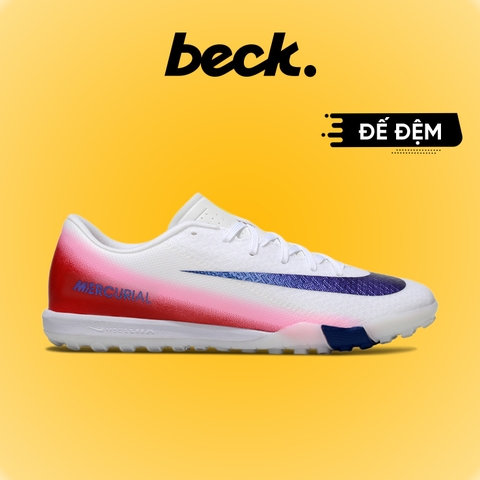 Giày Bóng Đá Nike Mercurial Vapor 16 Academy Đế Đệm Trắng Gót Hồng Đỏ TF