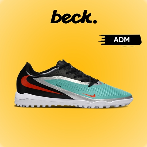 Giày Bóng Đá Nike Phantom 6 Academy Xanh Ngọc Gót Đen Đế Trắng TF