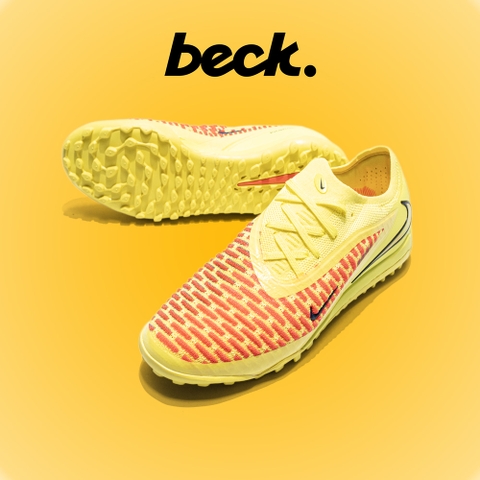 Giày Bóng Đá Nike Phantom 6 Elite Vàng Đỏ Tổ Ong Cổ Lửng HQ TF