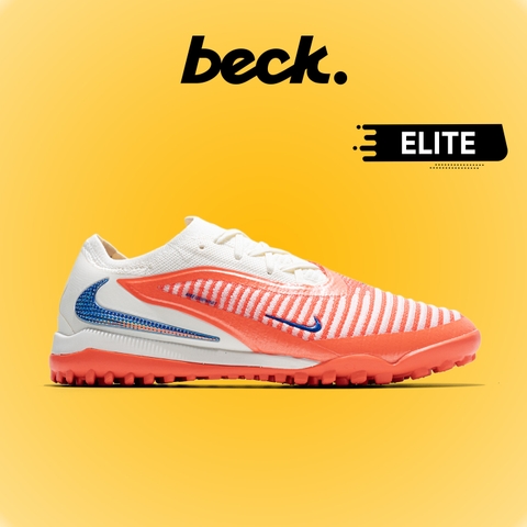 Giày Bóng Đá Nike Phantom 6 Elite Cam Đỏ Gót Trắng Cổ Lửng HQ TF