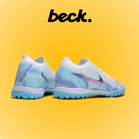 Giày Bóng Đá Nike Phantom GX2 Elite V1 Hologram Trắng Xanh Cổ Lửng TF