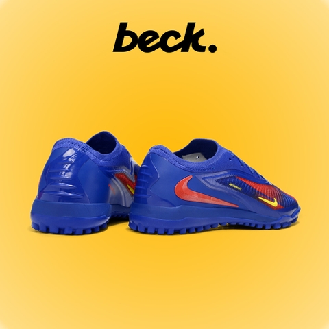 Giày Bóng Đá Nike Phantom 6 Elite Barcelona Xanh Đỏ Cổ Lửng TF