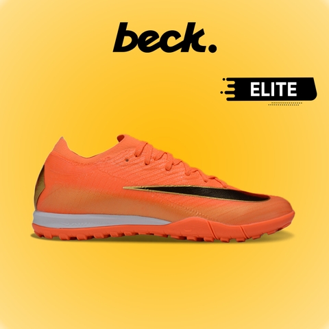 Giày Bóng Đá Nike Mercurial Vapor 16 Elite Cam Vạch Đen Cổ Lửng TF