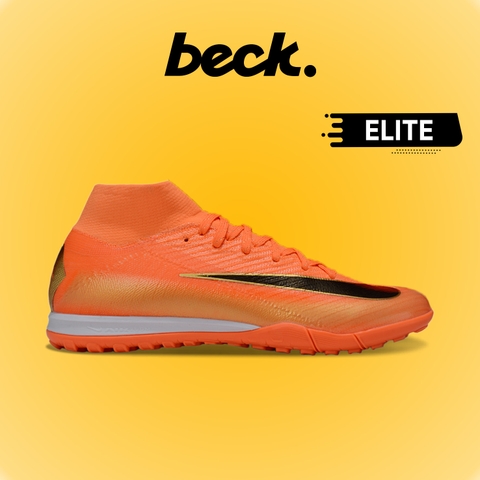 Giày Bóng Đá Nike Mercurial Superfly 10 Elite Cam Vạch Đen Cổ Cao TF