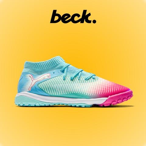 Giày Bóng Đá Puma Future 8 Ultimate Xanh Ngọc Mũi Hồng Cổ Lửng TF