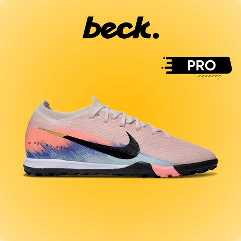 Giày Bóng Đá Nike Mercurial VAPOR 16 PRO United Cam Nhạt Gót Xanh Cổ Lửng HQ TF