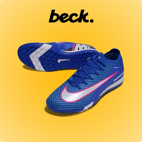 Giày Bóng Đá Trẻ Em Nike Mercurial Vapor 16 Elite Xanh Coban Vạch Trắng Cổ Lửng HQ TF