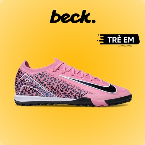 Giày Bóng Đá Trẻ Em Nike Mercurial VAPOR 16 PRO Safari Hồng Đen Cổ Lửng HQ TF