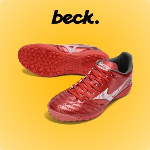 Giày Bóng Đá Mizuno Neo 4 Pro Đế Đệm Đỏ Ruby Trắng TF