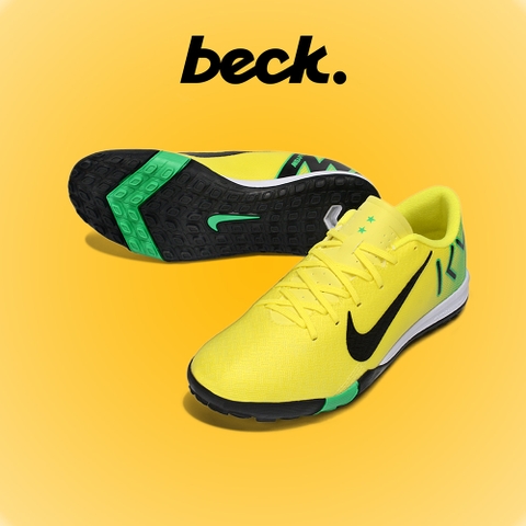 Giày Bóng Đá Nike Mercurial Vapor 16 Academy Đế Đệm Mbappe Vàng Xanh Lá TF