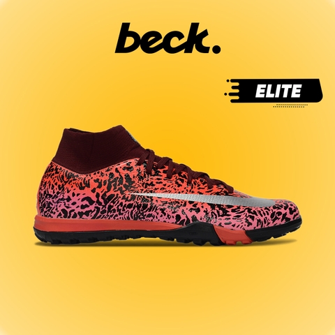 Giày Bóng Đá Nike Mercurial Superfly 10 Elite United Safari Đỏ Đen Cổ Cao TF