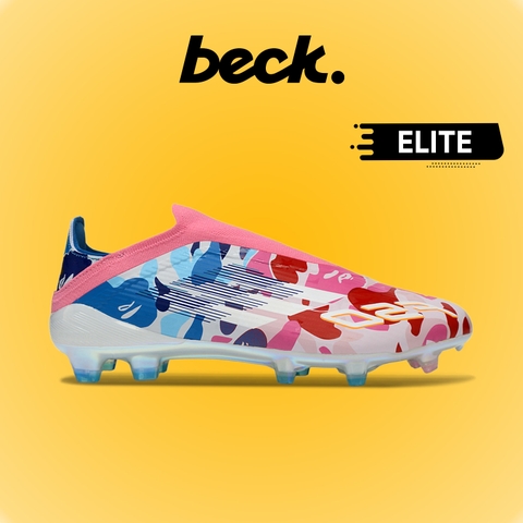 Giày Bóng Đá Adidas F50 Elite LL BAPE Xanh Hồng Không Dây Đế Bóng HQ FG