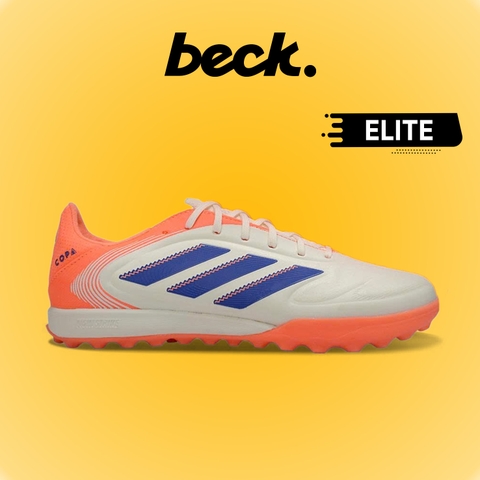 Giày Bóng Đá Adidas Copa Pure 3 Elite Trắng Ngà Gót Cam HQ TF